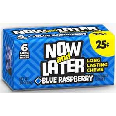 NOW & LATER BLUE RASPBERRY CANDY 24CT/PACK